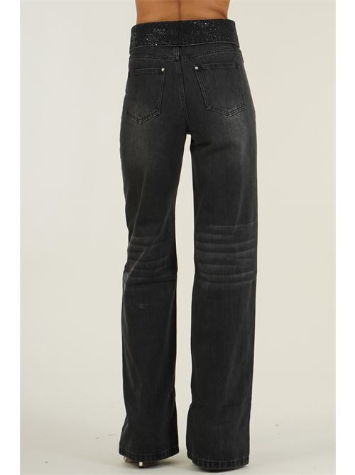 Jeans Ori con crystalli Twenty Fourhaitch | ORINERO